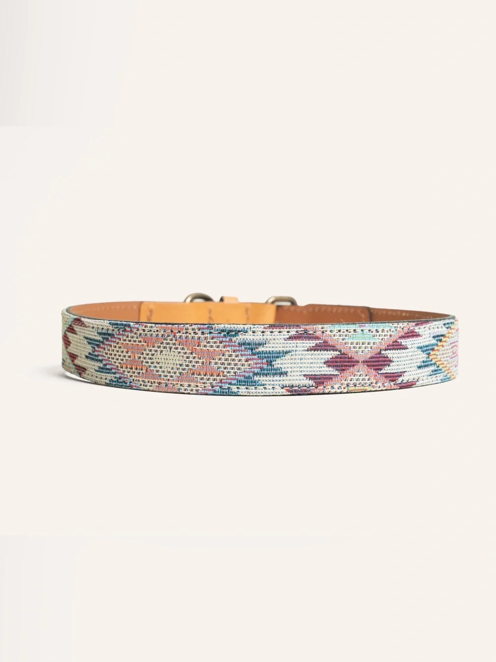 NEW - Drewski Dog Collar - Tan Leather Accent - Large